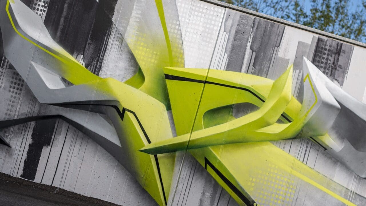 3D Graffiti green