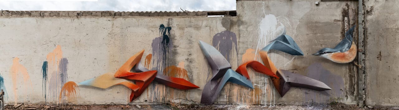 Vogel Graffiti Verlassene Orte